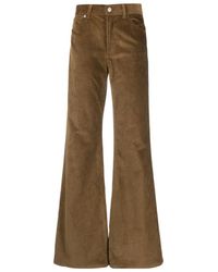 Dondup - Logo-Patch Corduroy Flared Trousers - Lyst