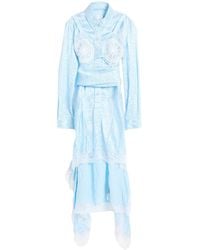 Burberry - Satin Shirt Dress - Lyst