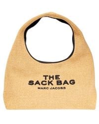 Marc Jacobs - The Sack Logo Embroidered Shoulder Bag - Lyst