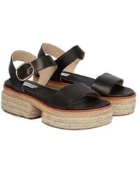Gabriela Hearst - Leather And Straw-Woven Sandals - Lyst
