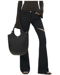 Courreges - Zip-Detail Casual Pants With Zippers On Legs - Lyst