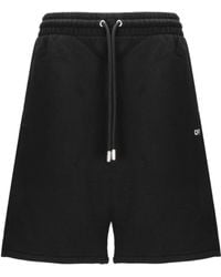 Off-White c/o Virgil Abloh - Logo Embroidered Drawstring Shorts - Lyst