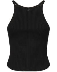 Courreges - Ribbed Knit Top - Lyst