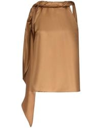 Loulou de Saison - Wilma Twisted Collar Top - Lyst