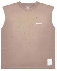 Satisfy - Mothtech Distressed Muscle T-Shirt - Lyst