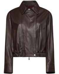 Kaos - Long-Sleeved Leather Jacket - Lyst