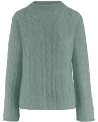 Guest In Residence - Cable-Knit Mock-Neck Sweater - Lyst