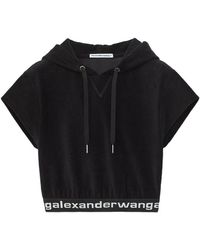 Alexander Wang - T By Cropped Corduroy Hoodie - Lyst