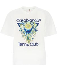 CASABLANCA - T-Shirt With Logo - Lyst