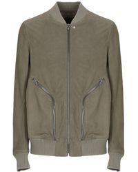 Rick Owens - Leather Bomber Jacket - Lyst