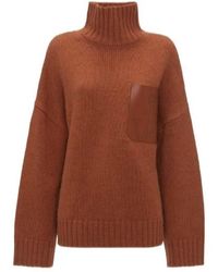 JW Anderson - Jw Anderson Turtleneck Pocket Patch Knitted Jumper - Lyst