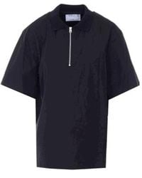 Sacai - Half-Zip Short-Sleeve Polo Shirt - Lyst