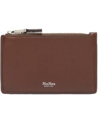 Max Mara - Logo Printed Zip-Up Cardholder - Lyst