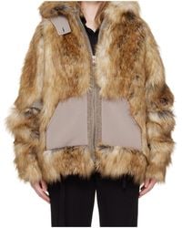 OTTOLINGER - Oversized Furry Multiline Jacket - Lyst