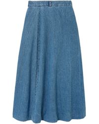 Rohe - Denim Midi Skirt - Lyst