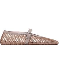 Alaïa - Alaïa Mesh Mary Jane Ballet Flats - Lyst