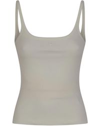 Courreges - Logo-Embroidered Tank Top - Lyst