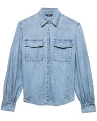 7 For All Mankind - Chambray Patch-Pocket Shirt - Lyst
