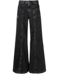 DIESEL - D-Akii Wide Leg Jeans - Lyst