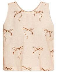 forte_forte - Bow-Print Top - Lyst
