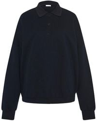 The Row - Button Detailed Long-Sleeved Sweatshirt - Lyst
