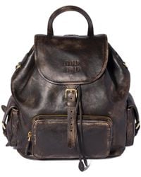 Miu Miu - Leather Backpack - Lyst