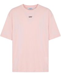 Off-White c/o Virgil Abloh - Dripping Arrow Back Print T-Shirt - Lyst