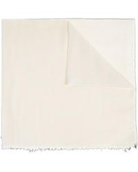 Ferragamo - Ferragamo Monogram-Detailed Fringed Scarf - Lyst