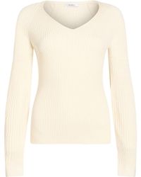 Max Mara - Simple Solid-Color Knitted Sweater - Lyst