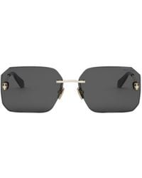 BVLGARI - Bulgari Rectangular Frame Sunglasses - Lyst