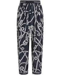 Dolce & Gabbana - Silk Marina Trousers - Lyst