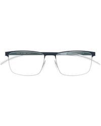Mykita - Matte-Effect Rectangle-Frame Glasses - Lyst
