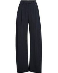 Brunello Cucinelli - Wool-Blend Casual Trousers With Belt Loops - Lyst
