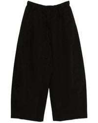 Entire studios - Drawstring Cropped Culottes Trousers - Lyst