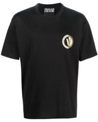 Versace Jeans Couture - Logo-Print Cotton T-Shirt - Lyst