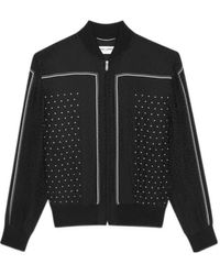 Saint Laurent - Polka-Dot Pattern Bomber Jacket - Lyst