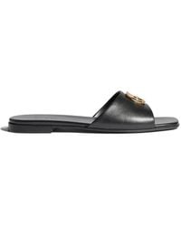 Gucci - Logo Slide Flat Sandals - Lyst