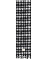 Acne Studios - Checked Logo Scarf - Lyst