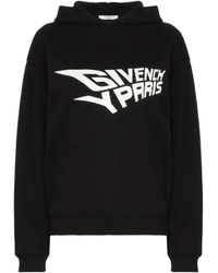 Givenchy - Logo Printed Hooded Sweater - Lyst