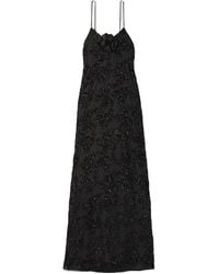 Rodarte - Embellished Silk-Trimmed Voile Gown - Lyst