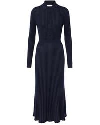 Gabriela Hearst - Ardor Ribbed-Knit Cashmere And Silk Polo Dress - Lyst