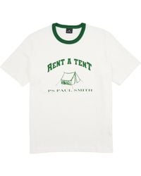 Paul Smith - Ps Paul Smith Logo Printed Crewneck T-Shirt - Lyst