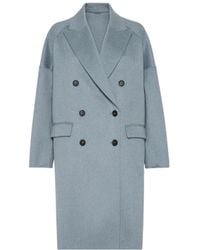 Brunello Cucinelli - Cashmere Midi Coat - Lyst