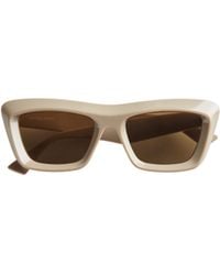 Bottega Veneta - Eyewear Square Frame Sunglasses - Lyst