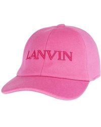Lanvin - Logo Embroidered Hat - Lyst