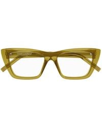 Saint Laurent - Eyewear Mica Cat-Eye Glasses - Lyst