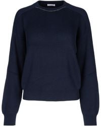 Brunello Cucinelli - Crewneck Knitted Jumper - Lyst