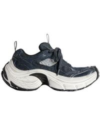 Balenciaga - 6Xl Denim Lace-Up Sneakers - Lyst