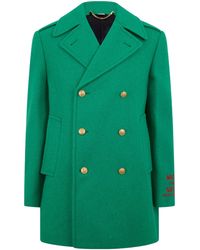Gucci - Double Breasted Technical Softshell Jacket - Lyst