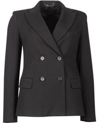 Weekend by Maxmara - Double-Breasted Long-Sleeved Jacket - Lyst